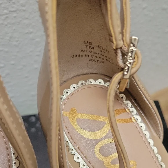 Sam Edelman PATTI, NUDE PATENT. NWOT IN BOX - Picture 6 of 8
